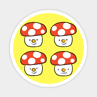 Little Happy Mushroom Magnet